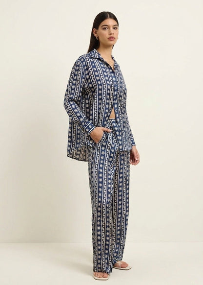 Azra Pant in Wave Wonder from HANNAH ARTWEAR at Edito boutique