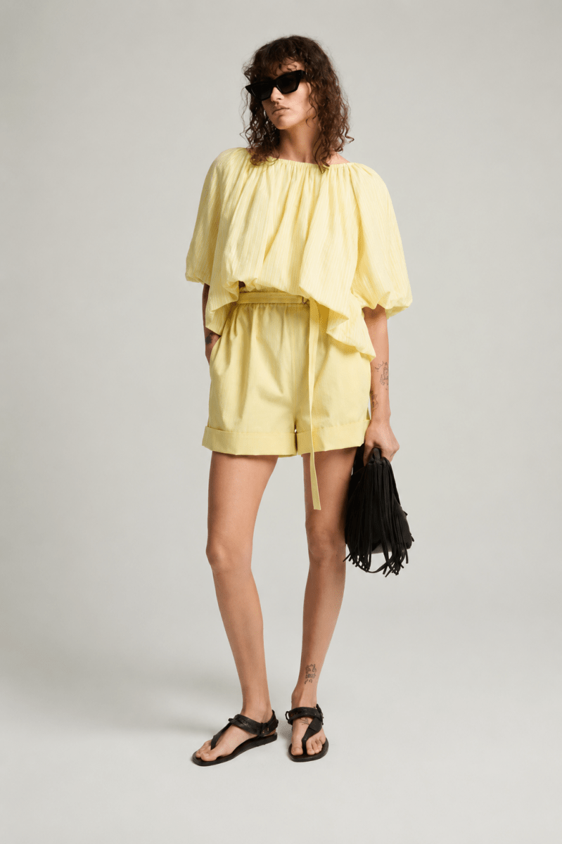 Babar Shorts in Yellow from LAURENCE BRAS at Edito Boutique