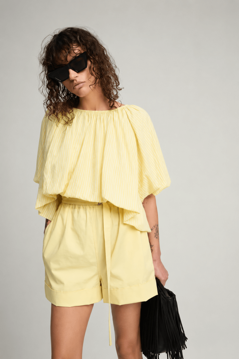 Babar Shorts in Yellow from LAURENCE BRAS at Edito Boutique
