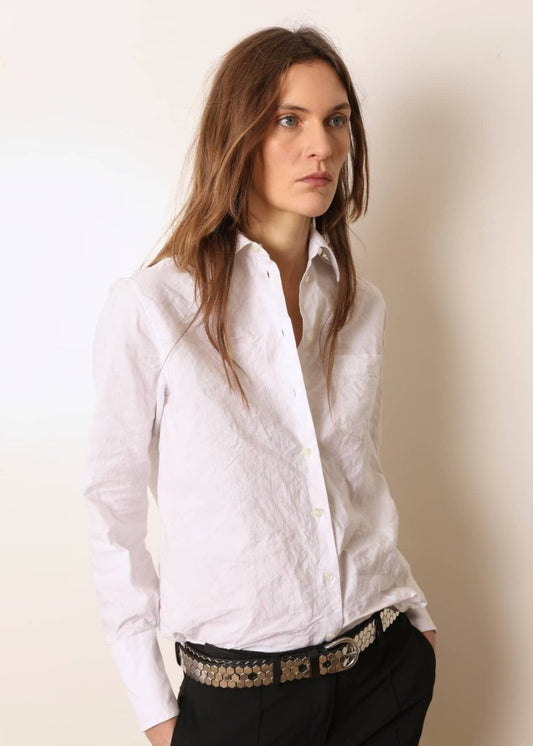 Babille Shirt in White from LAURENCE BRAS at Edito Boutique