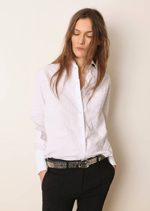 Babille Shirt in White from LAURENCE BRAS at Edito Boutique