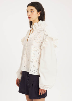 Baby Blouse in White from ANTIK BATIK at Edito boutique