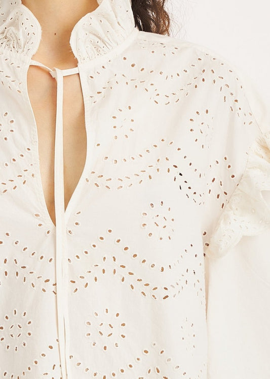 Baby Blouse in White from ANTIK BATIK at Edito boutique