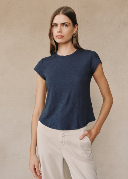 Baby Crew Tee in Sea from BELLA DAHL at Edito boutique