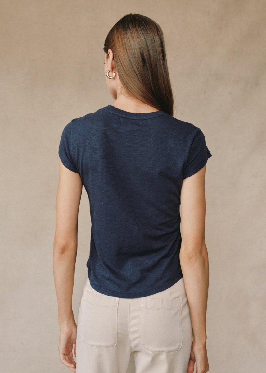 Baby Crew Tee in Sea from BELLA DAHL at Edito boutique