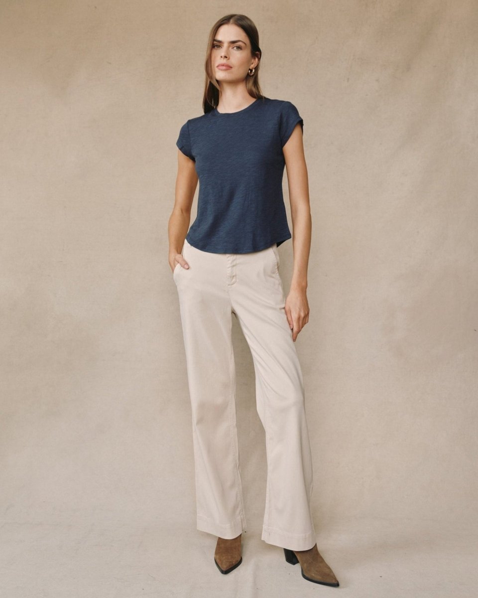 Baby Crew Tee in Sea from BELLA DAHL at Edito boutique