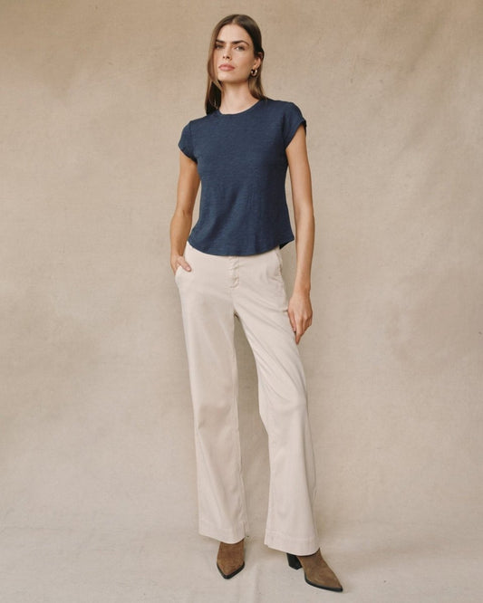 Baby Crew Tee in Sea from BELLA DAHL at Edito boutique