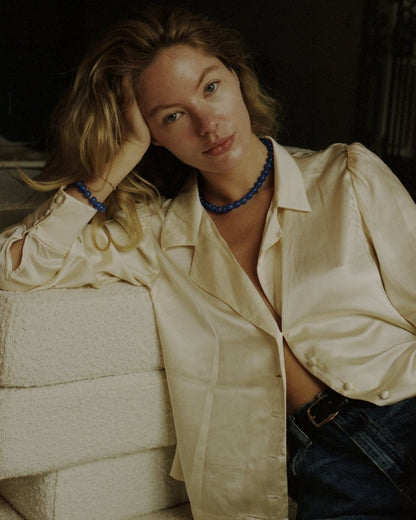 Ball Earring in Pacific Blue from ANNI LU at Edito boutique