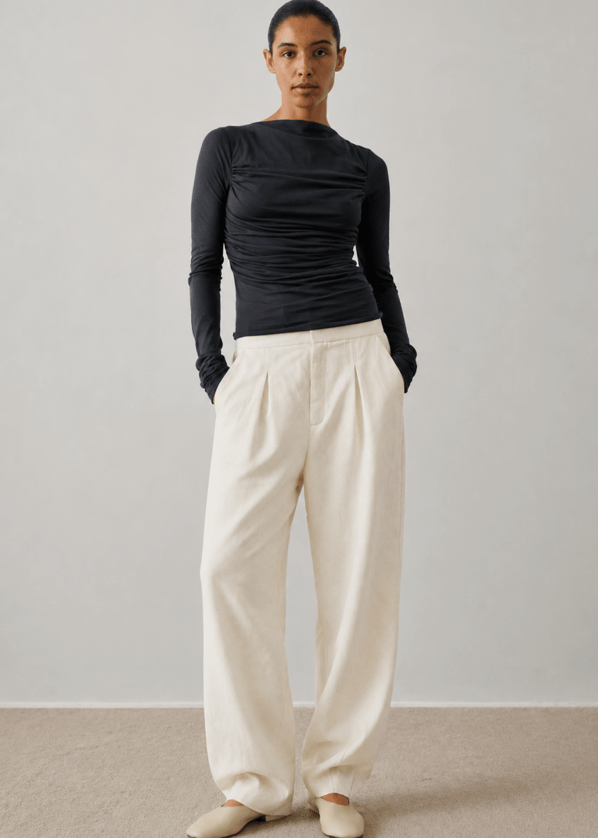 Baptiste Trousers in Ecru from SOEUR at Edito Boutique