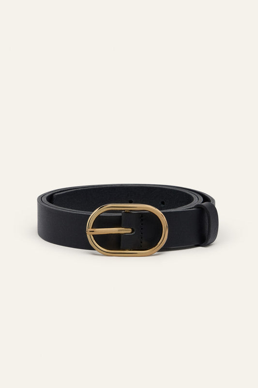 Ba&sh Cole Belt in Black Leather