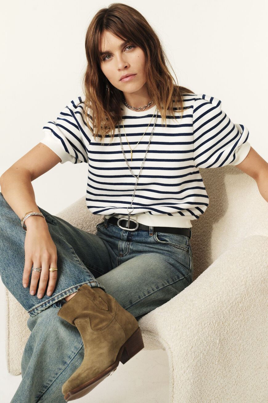 Ba&sh Tamar Sweatshirt in Stripes