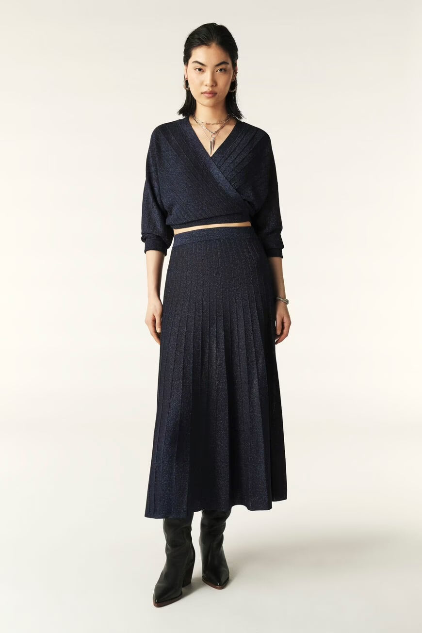 Ba&sh Bricey Skirt Navy