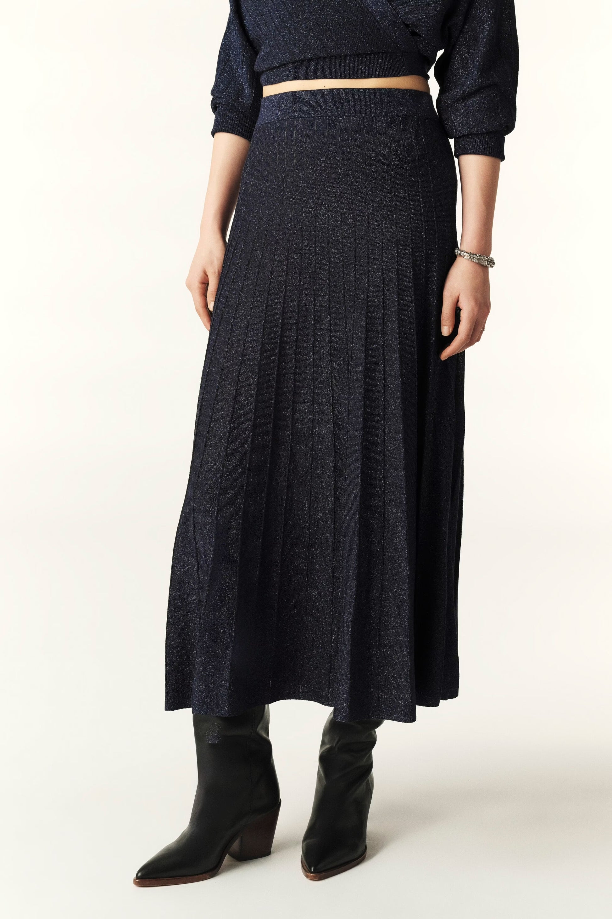 Ba&sh Bricey Skirt Navy