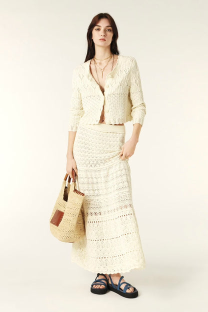 Ba&sh Josh Skirt Cream