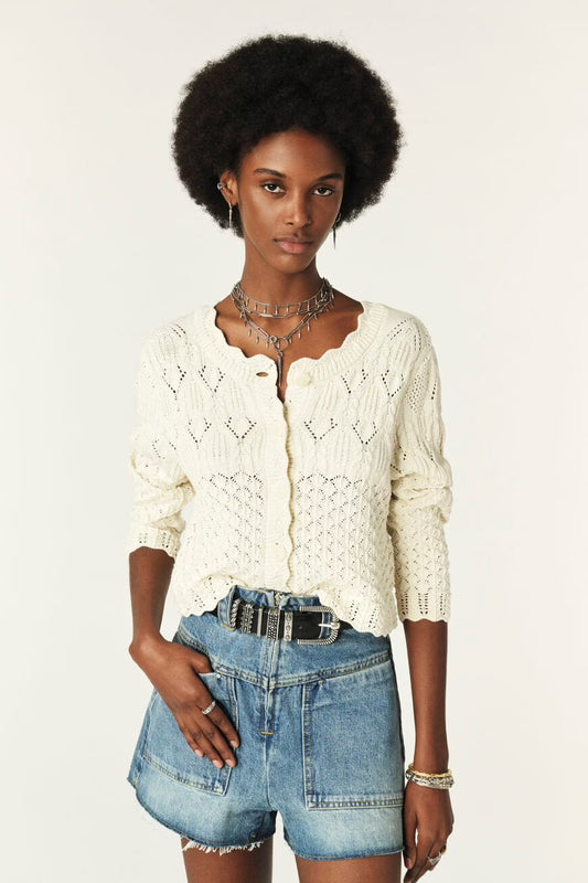 Ba&sh Jump Cardigan Cream