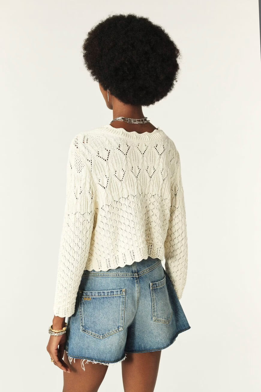 Ba&sh Jump Cardigan Cream