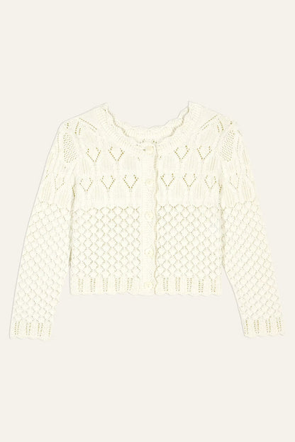 Ba&sh Jump Cardigan Cream