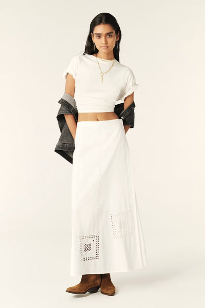 Ba&sh Lermaid Maxi Skirt White