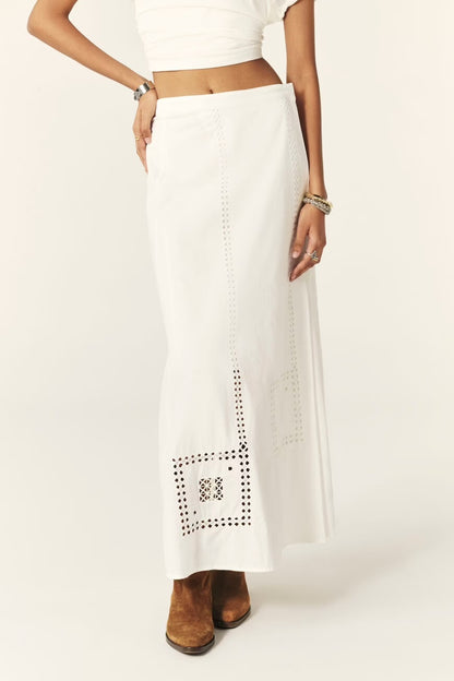 Ba&sh Lermaid Maxi Skirt White