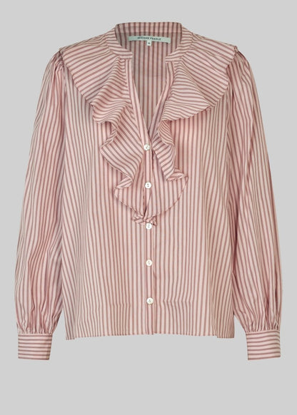 Becka Frill Shirt in Rose from SECOND FEMALE at Edito boutique