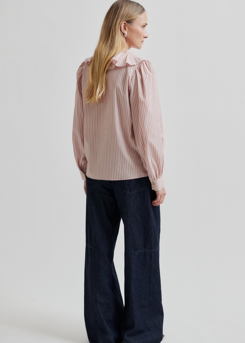 Becka Frill Shirt in Rose from SECOND FEMALE at Edito boutique