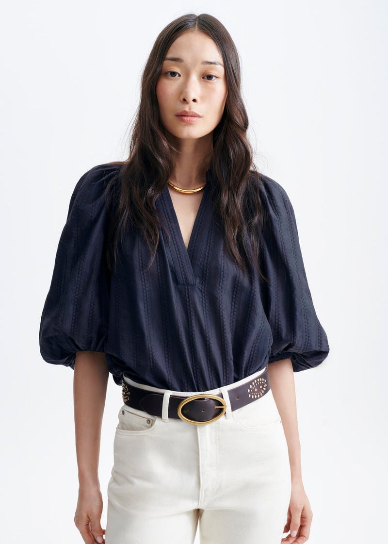 Bell Blouse in Navy from VANESSA BRUNO at Edito Boutique