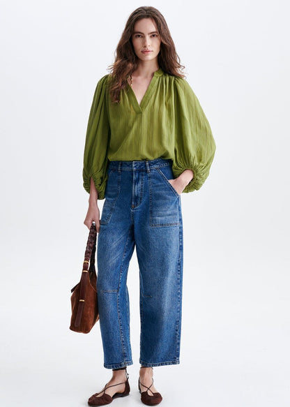 Bell Blouse in Olive from VANESSA BRUNO at Edito Boutique