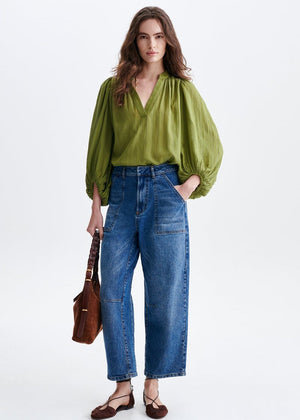 Bell Blouse in Olive from VANESSA BRUNO at Edito Boutique