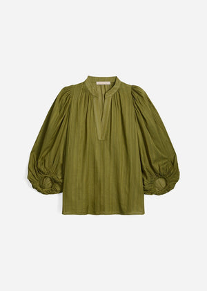 Bell Blouse in Olive from VANESSA BRUNO at Edito Boutique