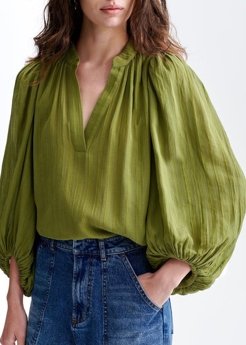 Bell Blouse in Olive from VANESSA BRUNO at Edito Boutique
