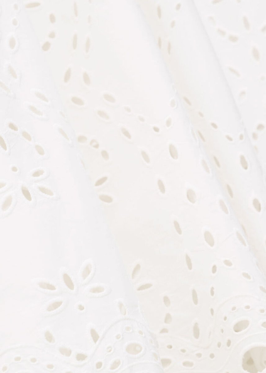 Bella Embroidered Skirt in Ecru from BA&SH at Edito boutique