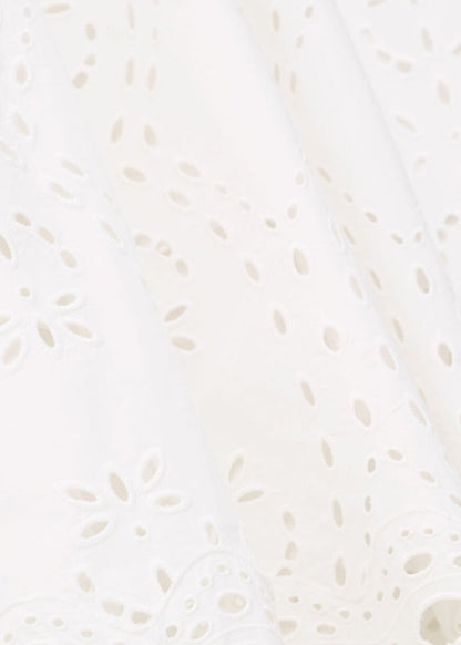 Bella Embroidered Skirt in Ecru from BA&SH at Edito boutique