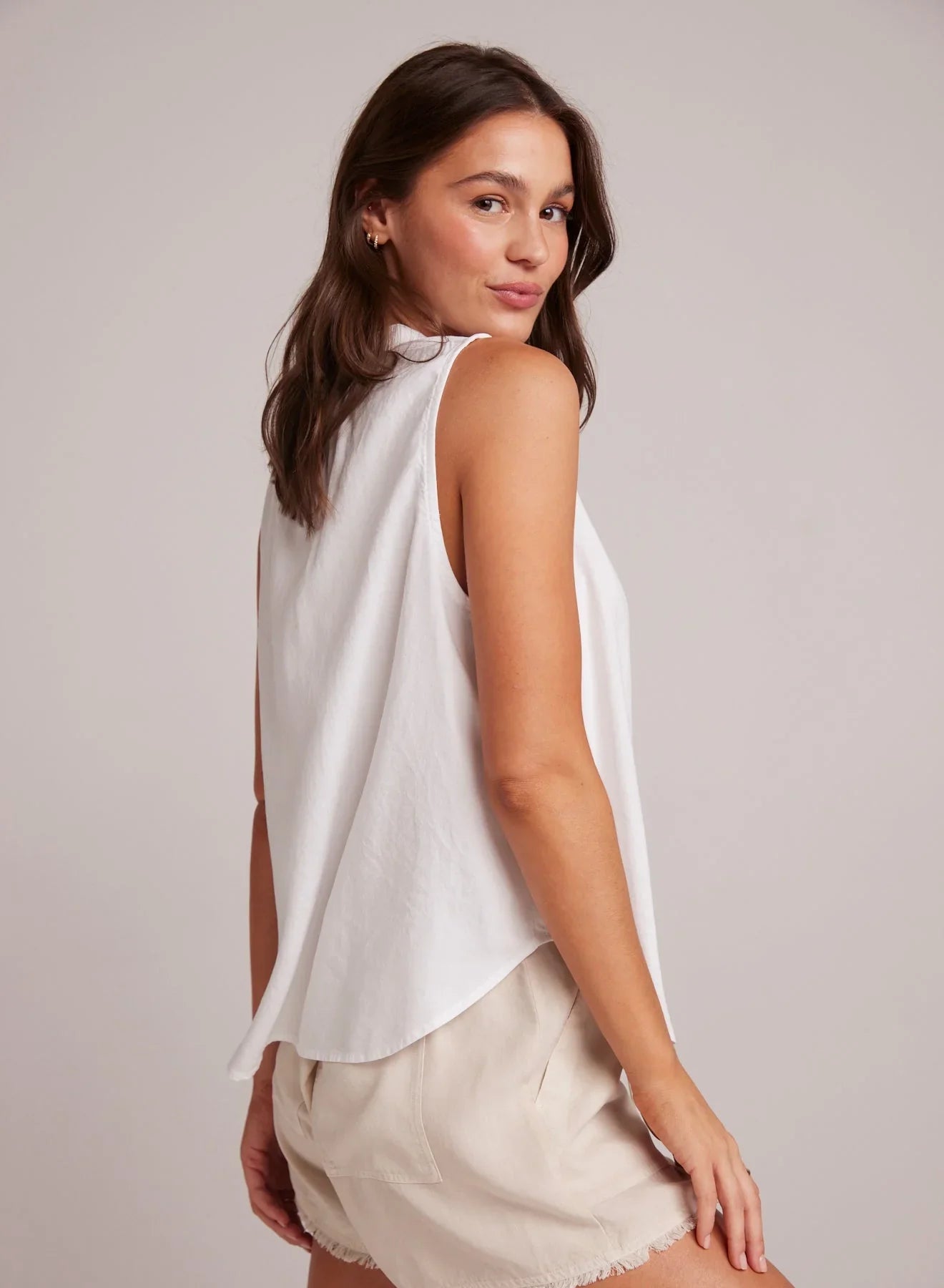 Bella Dahl Sleeveless Pullover White