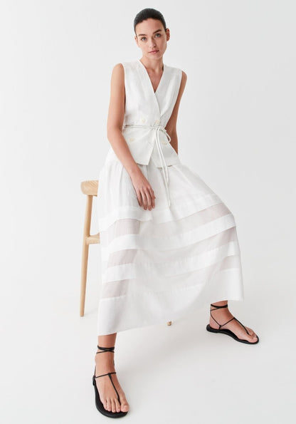 Belle Skirt in Ivory from MORRISON at Edito boutique
