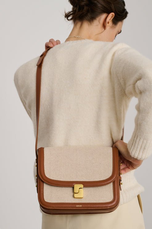 Bellisssima Maxi Bag in Ecru/Naturel from SOEUR at Edito boutique
