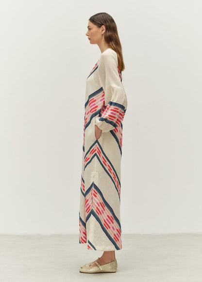 Beloved Dress in Navy/Red from DEVOTION TWINS at Edito boutique