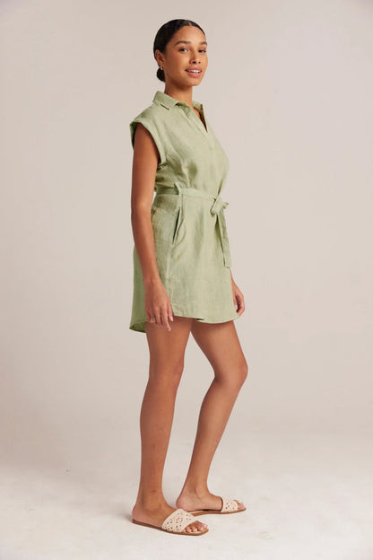 Belted Linen Shirt Dress from BELLA DAHL at Edito boutique