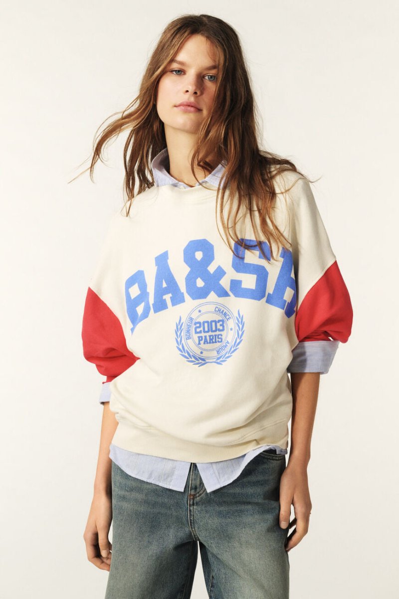 Benjamin Sweatshirt in Coquelicot from BA&SH at Edito boutique