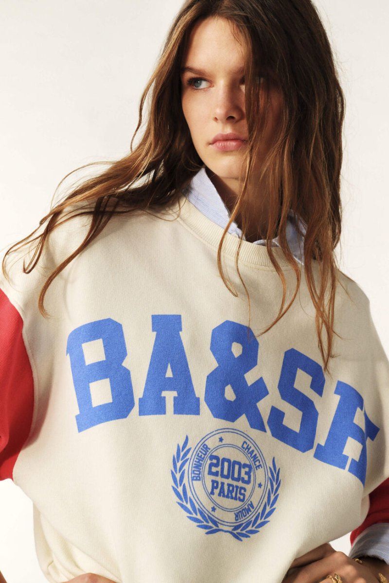 Benjamin Sweatshirt in Coquelicot from BA&SH at Edito boutique