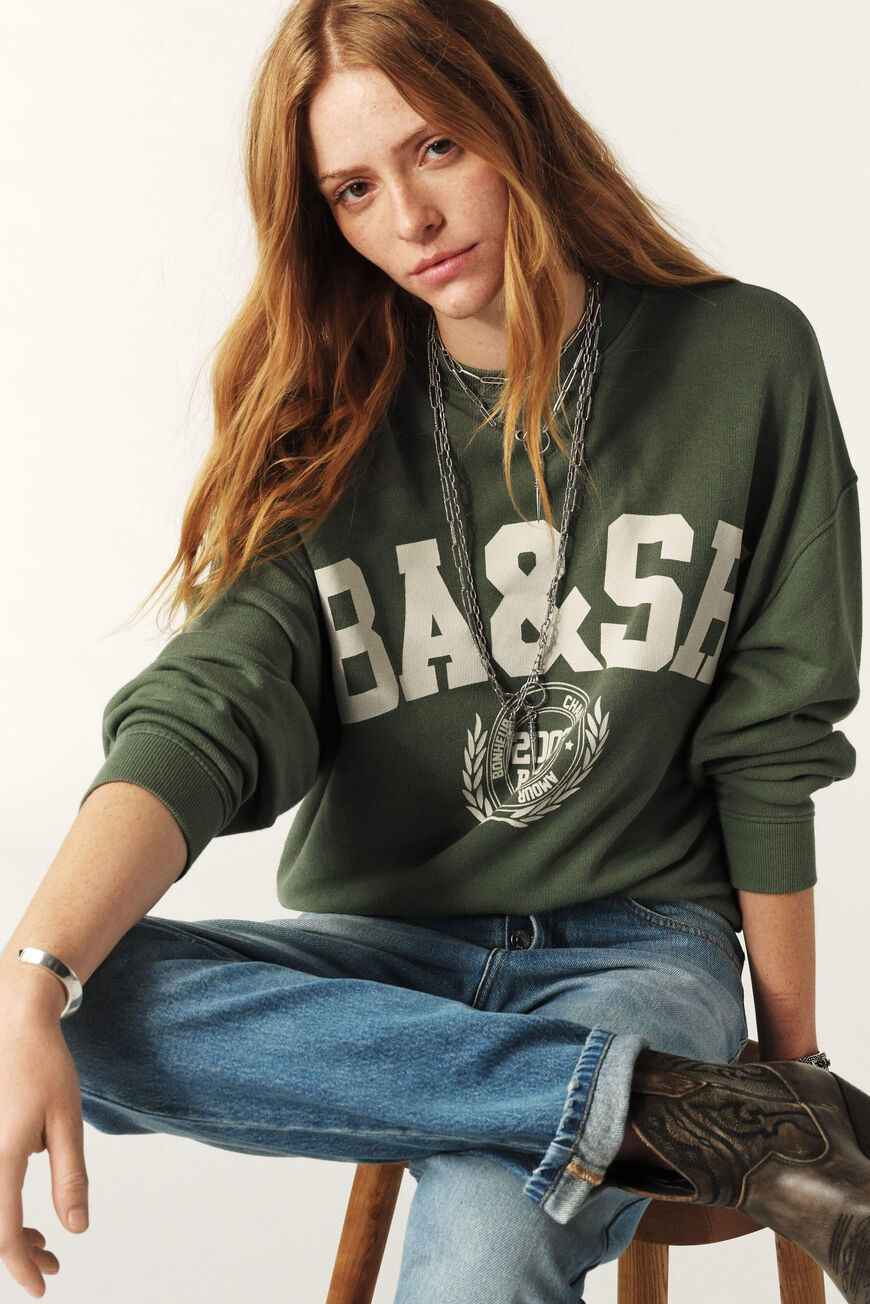 Benjamin Sweatshirt in Green from Ba&sh