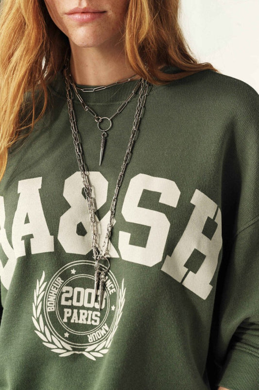 Benjamin Sweatshirt in Green from BA&SH at Edito boutique