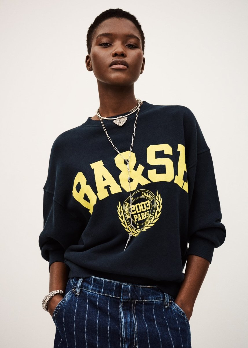 Benjamin Sweatshirt in Navy from BA&SH at Edito boutique