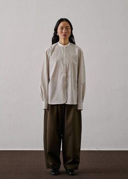 Bermudes Shirt in White/Black from SOEUR at Edito boutique