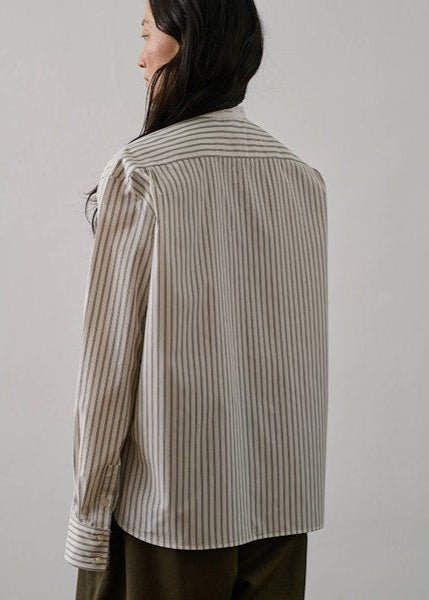 Bermudes Shirt in White/Black from SOEUR at Edito boutique