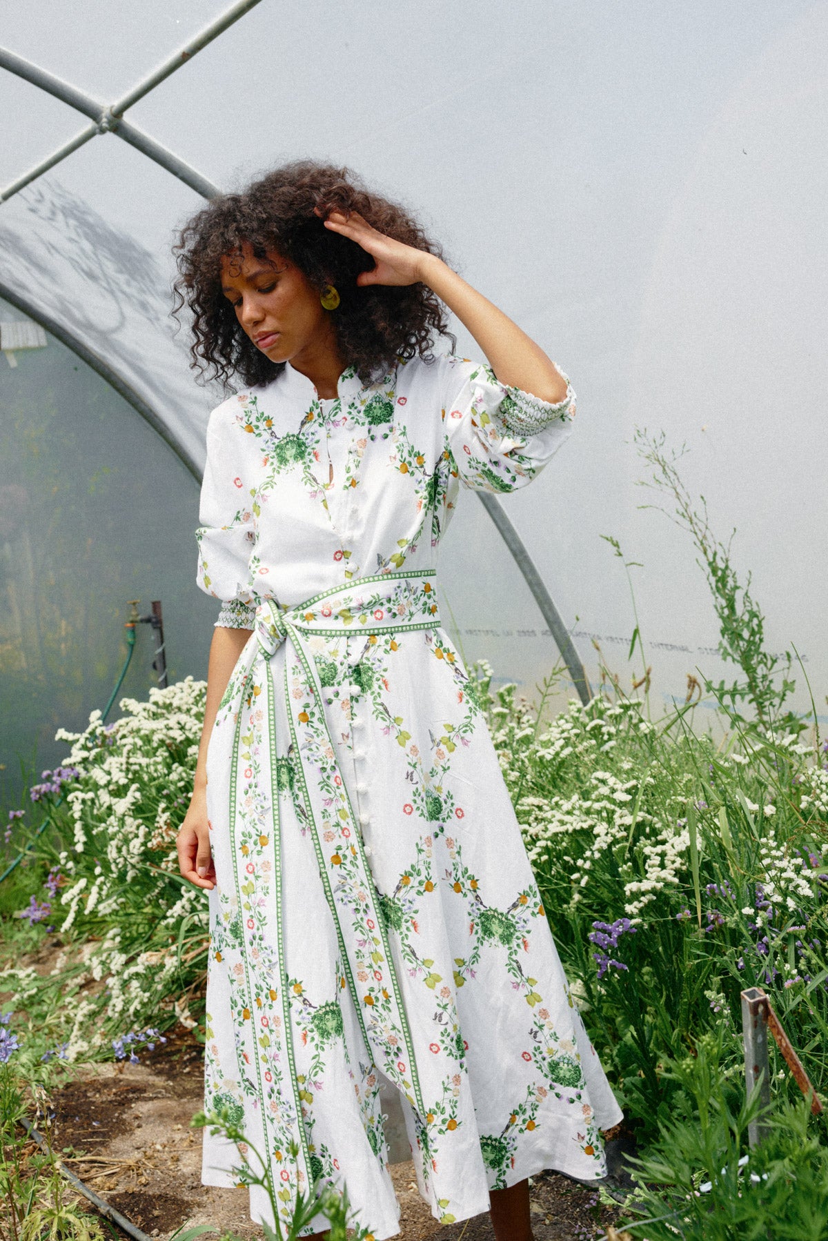 Binnywear Market Gardeners Dress in Floral