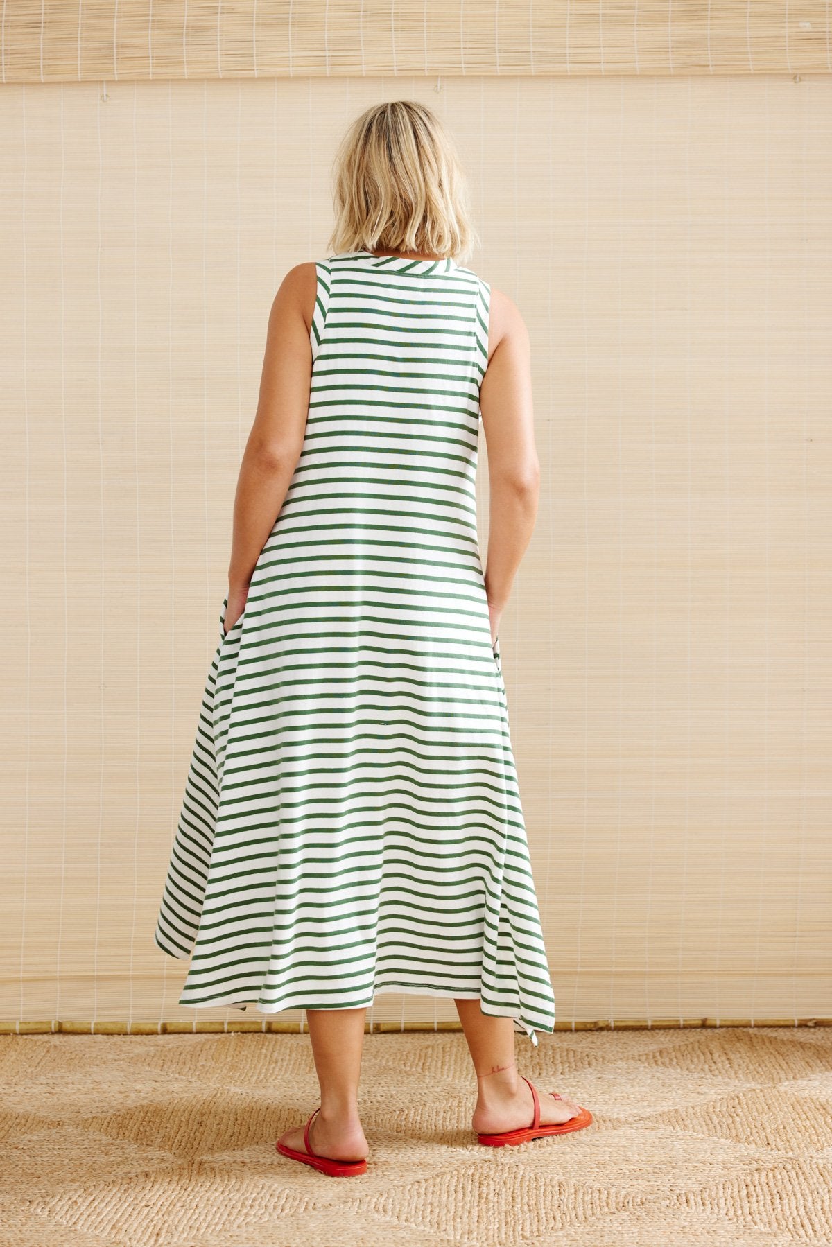 Binnywear Swahili Tank Dress in Stripes