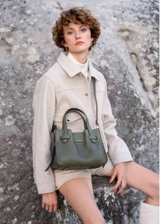 Blossom Bag in Khaki from POURCHET at Edito boutique