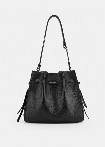 Blossom Besace shoulder Bag in Black from POURCHET at Edito Boutique