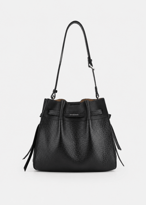 Blossom Besace shoulder Bag in Black from POURCHET at Edito Boutique