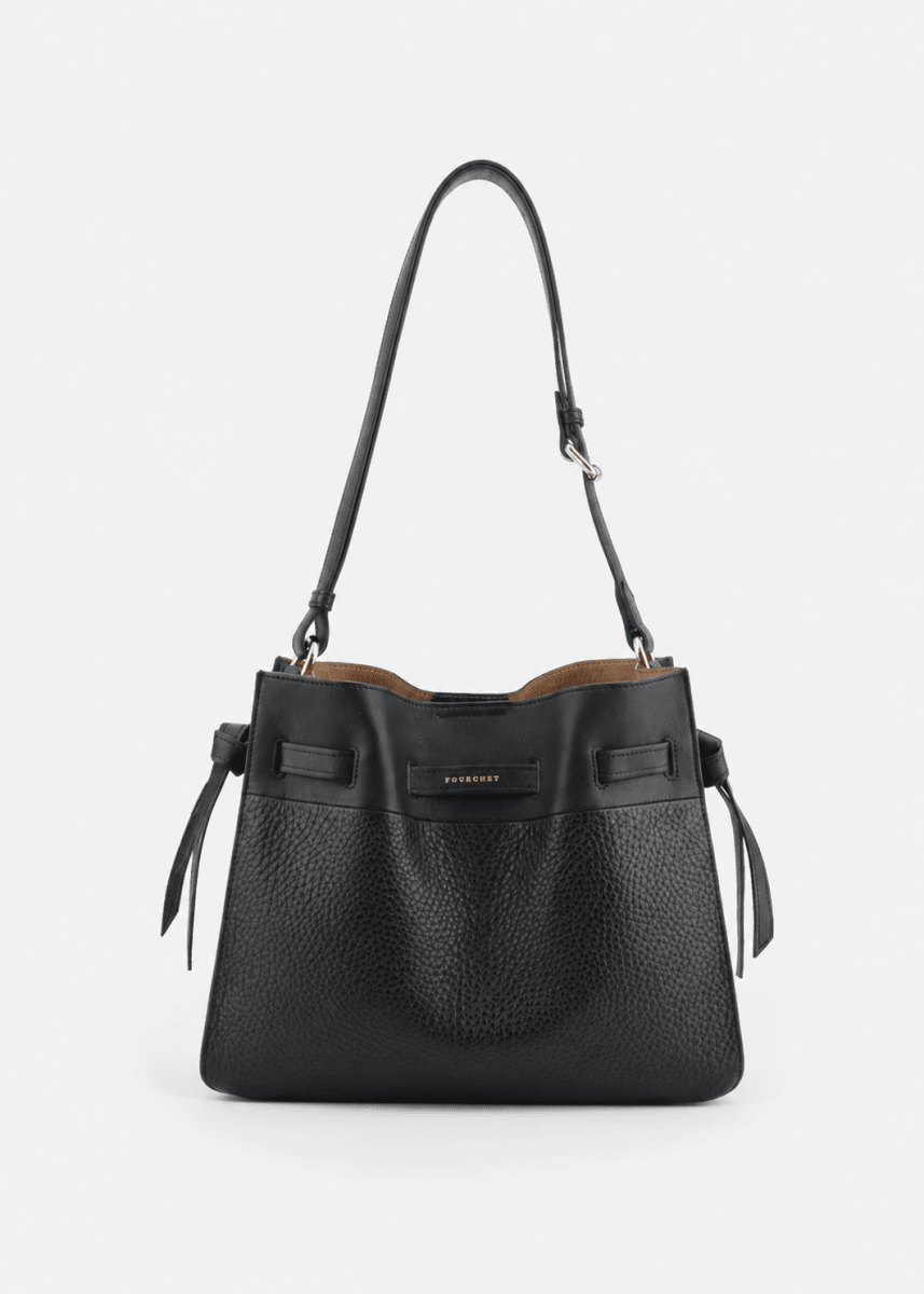 Blossom Besace shoulder Bag in Black from POURCHET at Edito Boutique